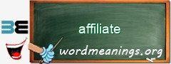 WordMeaning blackboard for affiliate